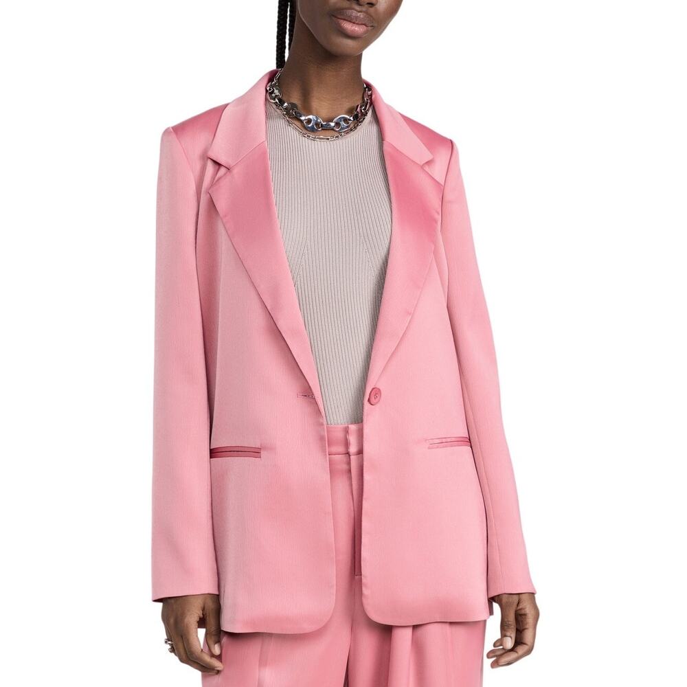Wayf Chic Pink Boxy Blazer Size XS